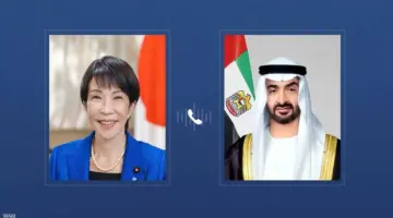 رئيس دولة الإمارات يبحث ورئيسة وزراء اليابان مستجدات المنطقة